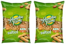 2 pack - Hampton Farms Salted In-Shell Peanuts, 5 lbs. FREE shipping