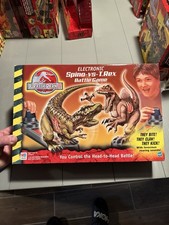 Hasbro Jurassic Park III Electronic Spino Vs T Rex Battle Game 2001 NIB