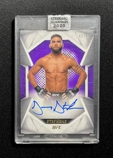 2020 Topps UFC Striking Signatures Purple Jeremy Stephens Auto /99