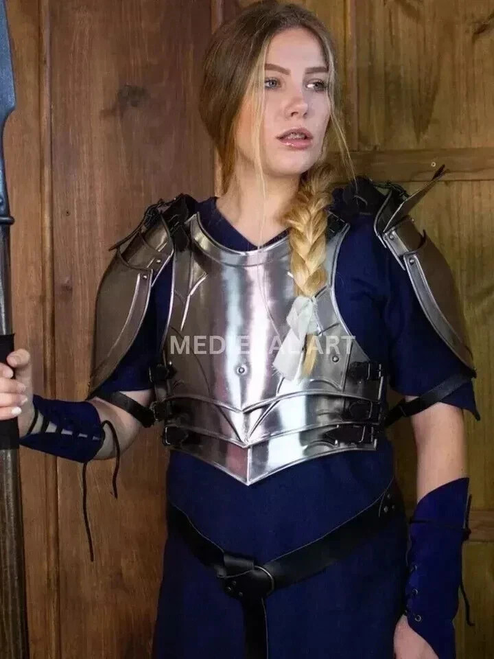 Caballero Medieval Dama Armadura, Fantasía Mujer Armadura Disfraz, Juegos con disfraces, Armadura Larp