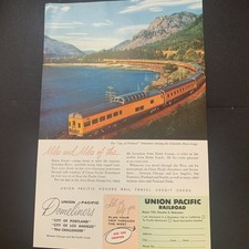Vintage 1966 Union Pacific Railroad Domeliners Ad Advertisement