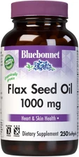 Flax Seed Oil 1000 Mg - Omega 3 6 9 Fatty Acids Heart Health & Skin Support for 