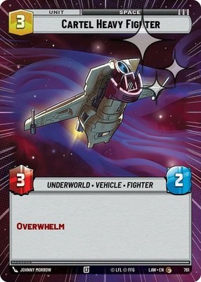 x3 Cartel Heavy Fighter - Hyperspace Foil C Star Wars A Lawless Time M/NM
