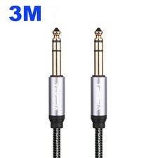 Angle 1/4" TRS 6.35mm Stereo Cable Male to Male Balanced Jack Audio Patch Lead — image 8