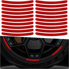 20PCS Car Wheel Stripe Reflective Stickers, Anti-Scratch Rim Decals for Vehicles