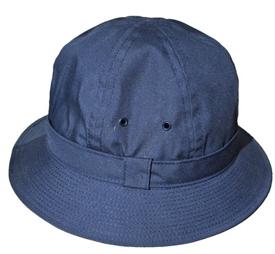 LONDON FOG Navy Blue Unisex Summer Hat Bucket Style Side Venting