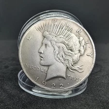 1922 Peace Dollar Coiin Liberty American Liberty Coinn United States of America