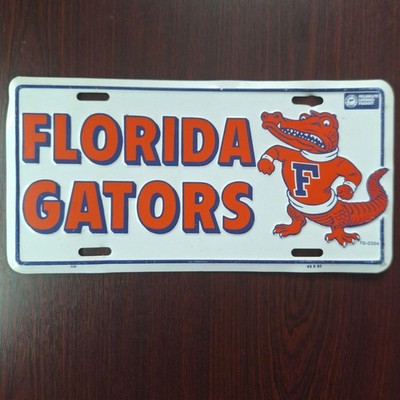 Florida Gators Metall Nummernschild Schild blau orange NCAA American Football Deko