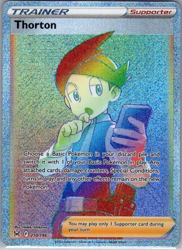 Thorton (Secret) 210/196 SWSH11: Lost Origin - Pokemon Card - NM