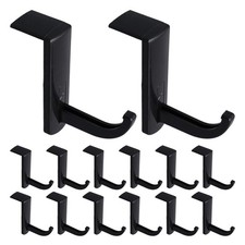 20 Pcs Desk Headphone Hook under Hanger Headset Mount Self-adhesive