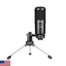 Adesso Xtream M4 Cardioid Condenser Recording Microphone, Black