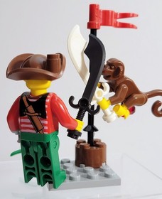 LEGO 4 Juniors Pirates - Harry Hardtack and Monkey (7081-1) Complete - No Box