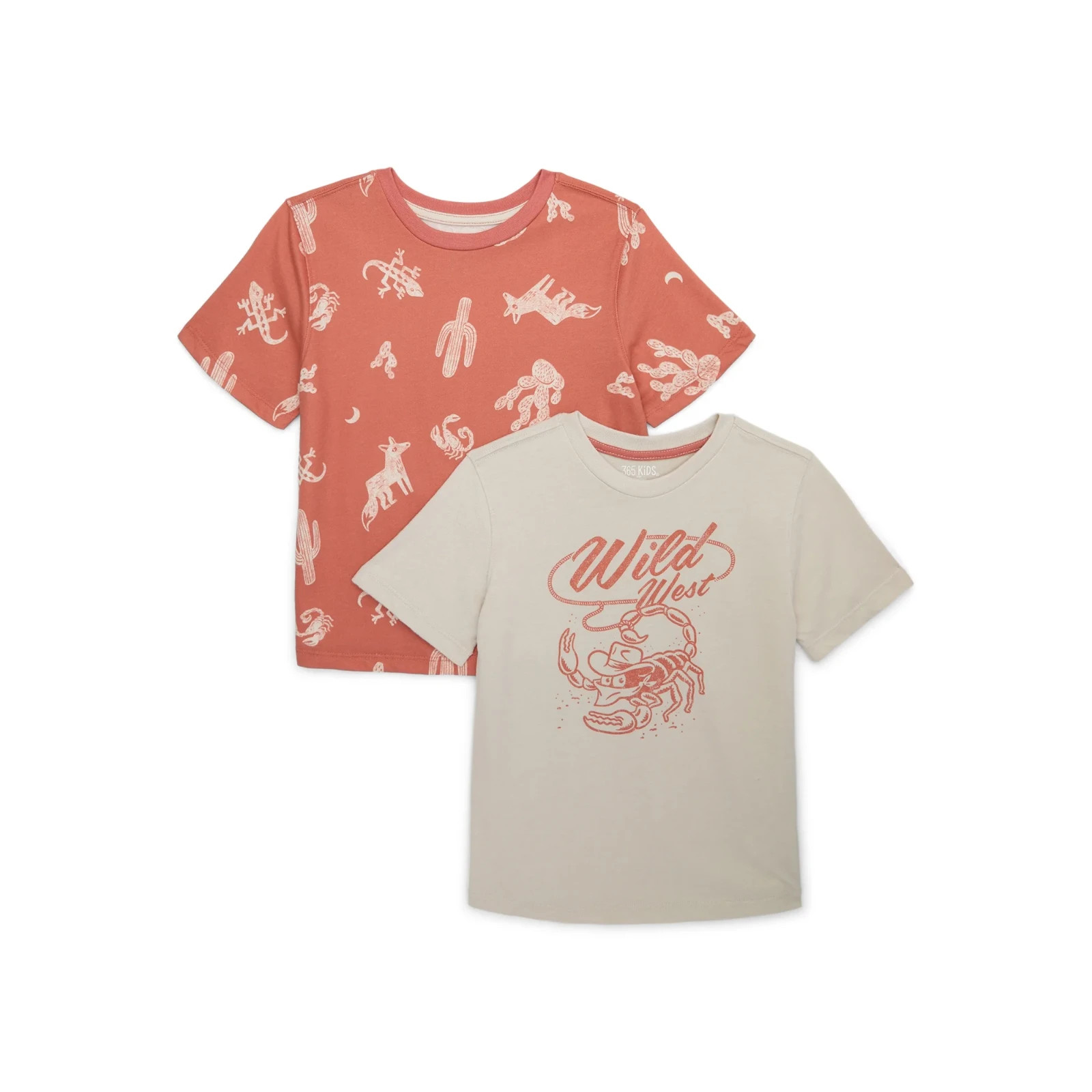 365 Kids by Garanimals Boys Mix and Match Multipack Graphic Tees 2 pc Sizes 4-10-image