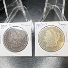 LOT OF 2 MORGAN SILVER DOLLARS 1879O & 1900O Good Dates