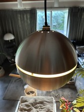 Vintage 1970s Aluminium Saturn Globe Ceiling Light Shade
