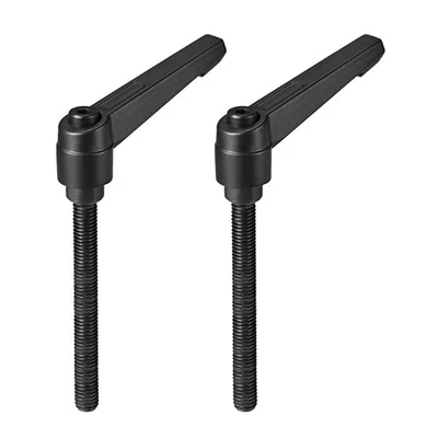 M8x80mm réglable Poignée levier serrage Filetage Goujon fileté mâle 2Pcs - Photo 1/4