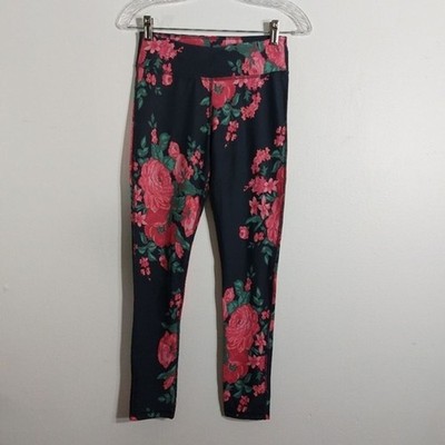 Albion Antigua Floral Print Intention Compression High-Waisted Leggings XS
