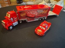 2Pack Disney Pixar Cars NO.95 McQueen  Mack Hauler Truck Diecast Kids Toy Car
