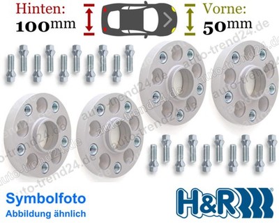 HR TRAK+ Spurverbreiterung DRA 50mm, 100mm/Achse für Audi A4 8K2, Bj. 2007-2015