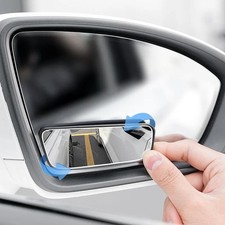 2X Blind Spot Mirror Rear Side View Towing Car Van Motorcycle Adjust Wide Angle