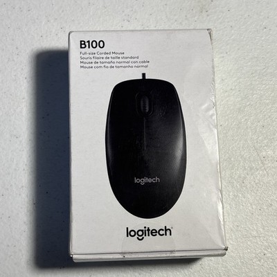 NEW GENUINE OEM Logitech B100 USB Standard Wired Mouse - 910-001439