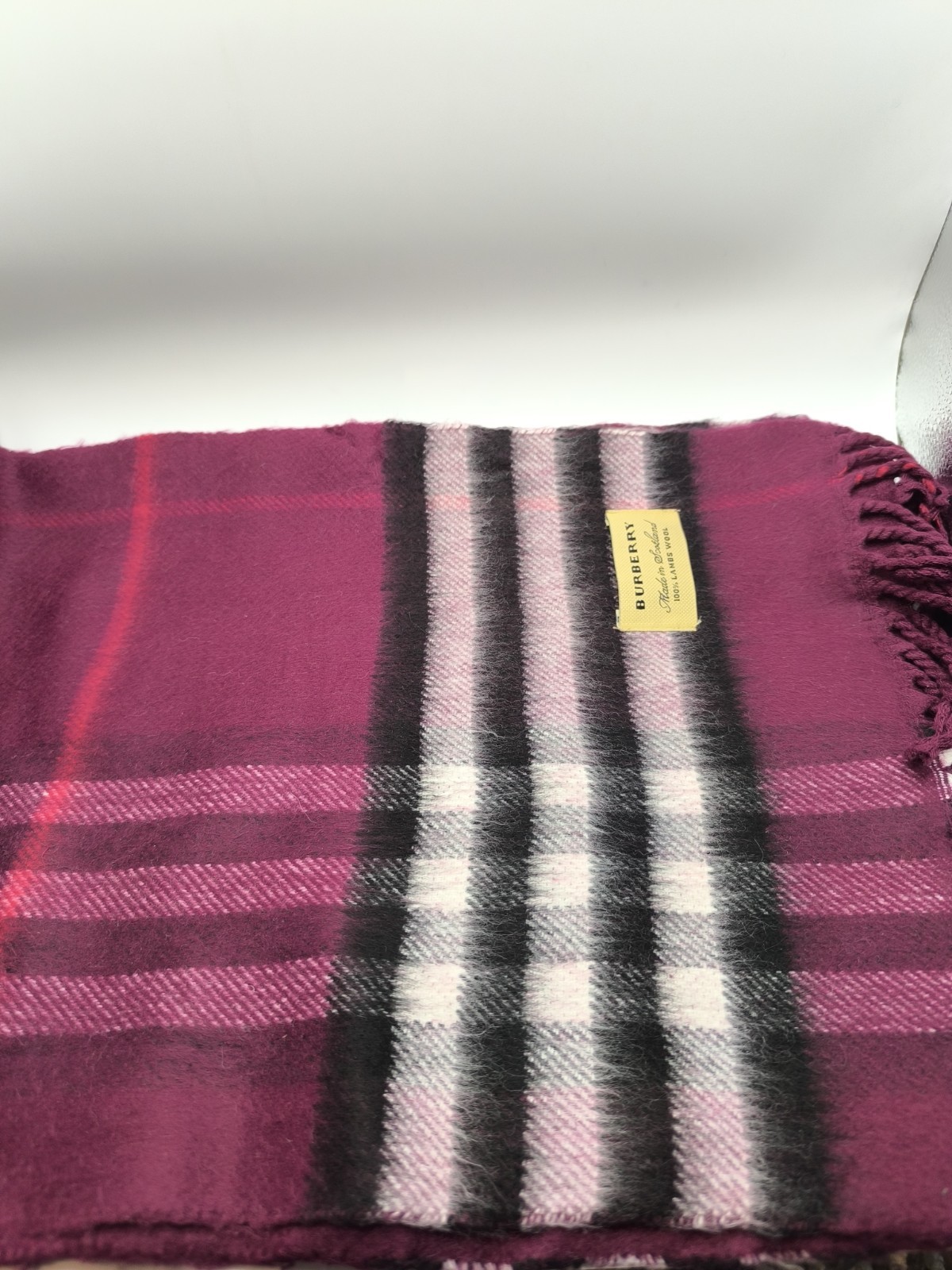 Burberry Y2K Vintage Reversible Scarf Grade C image 7