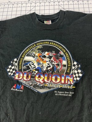 Vintage 90s Camel Pro IMDA Du Quoin Motorcycle Race Harley Dirt Track T Shirt