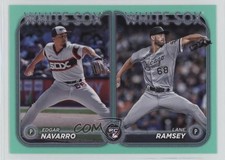 2024 Topps Update Rookie Combo Aqua Lane Ramsey Edgar Navarro #US128 1e91