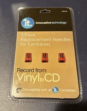 Innovative Technology ITRRS-300 Replacement Needles for Turntables 3 Pack