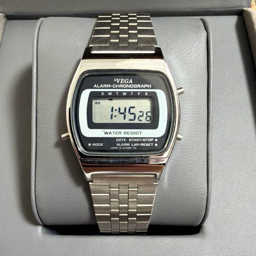 Citizen Vega Digital Alarm Chronograph Watch PA80 341252 80s | eBay