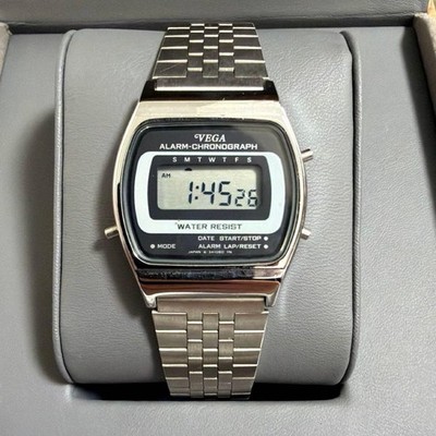 Citizen Vega Digital Alarm Chronograph Watch PA80 341252 80s | eBay