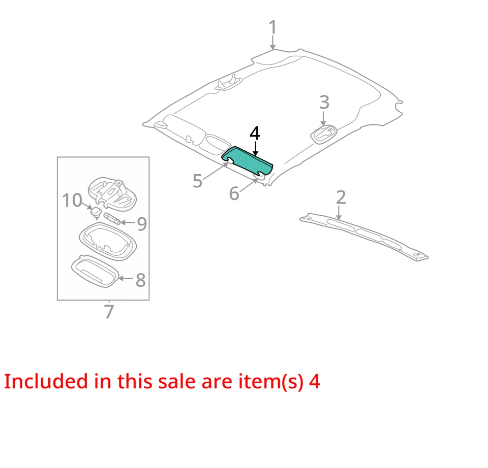 FITS * 2002 JEEP LIBERTY LEFT VISOR UY671L2AB - NEW OEM - Image 3 of 4