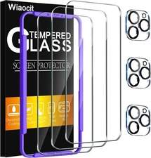 Wiaocit 3 Pack Tempered Glass Screen Protector for iPhone 16 Pro-6.3 Inch 