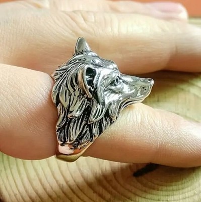 Elegant 925 Sterling Silver Wolf New Fashion Unique Charms Ring One Size Fit All