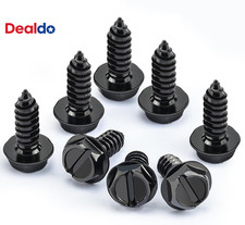 8PCS Premium Stainless Steel License Plate Screws, Rust-Proof  Anti-Rattle Lice