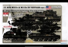 Calcomanías Echelon 1/35 #356269 11 ACR M551 Sheridans y M113s Vietnam Pt.3
