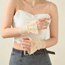 New Detachable Fake Cuff Hollow-out White Black Wrist Cuff Lace Cuff