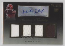 2010 Topps Tribute Quad Relics Black Rainbow 23/30 Montario Hardesty Auto 17uj