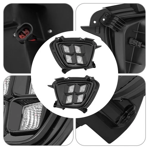 Fog Lamps For 2016 2017 2018 Kia Sorento Pair Front 4 Eyes LED Fog Light DRL USA - Image 2 of 4