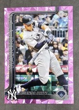 2025 Topps Update Series Legends Unite Aaron Judge Pink Diamonte Card# US86.