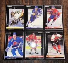 1992 Pinnacle Sample Sheet Andy Moog Eric Lindros Denis Savard Owen Nolan RARE!