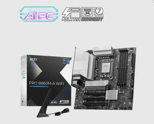 MSI PRO B860M-A WIFI, INTEL B860, 4x DDR5 256GB, 1x HDMI, 4x PCI-E x16 slot, 3x
