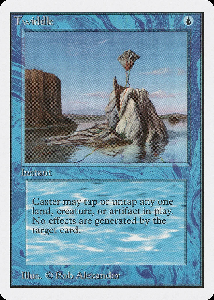 Twiddle Unlimited HEAVILY PLD Blue Common MAGIC THE GATHERING MTG CARD ABUGames
