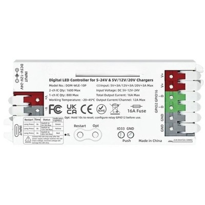 USB-C LED Controller USB-C Power Delivery USB-C PD bis zu 60W 5-24V Eingang