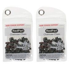 RedPart 18" Chainsaw Saw Chain Pack of 2 fits Spear & Jackson SCS400, SCS4546S