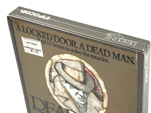 {MINT} Deadline Infocom 1982 IBM MS-DOS Game Mystery Detective RARE NEW SEALED - Picture 3 of 9