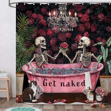 Skeleton Shower Curtain Funny Shower Curtain Fun Shower Curtains for Bathroom...