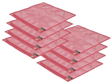 (8 Pack) Vinyl Mesh Warning Flag 18x18 DOT Compliant Oversize Load Escort