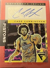 2022-23 Panini Flux Cade Cunningham Influx Red Auto /49