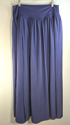 Halara Breezeful High Waisted 2-in-1 Maxi Skirt Skort Navy Blue Size XL boho BA